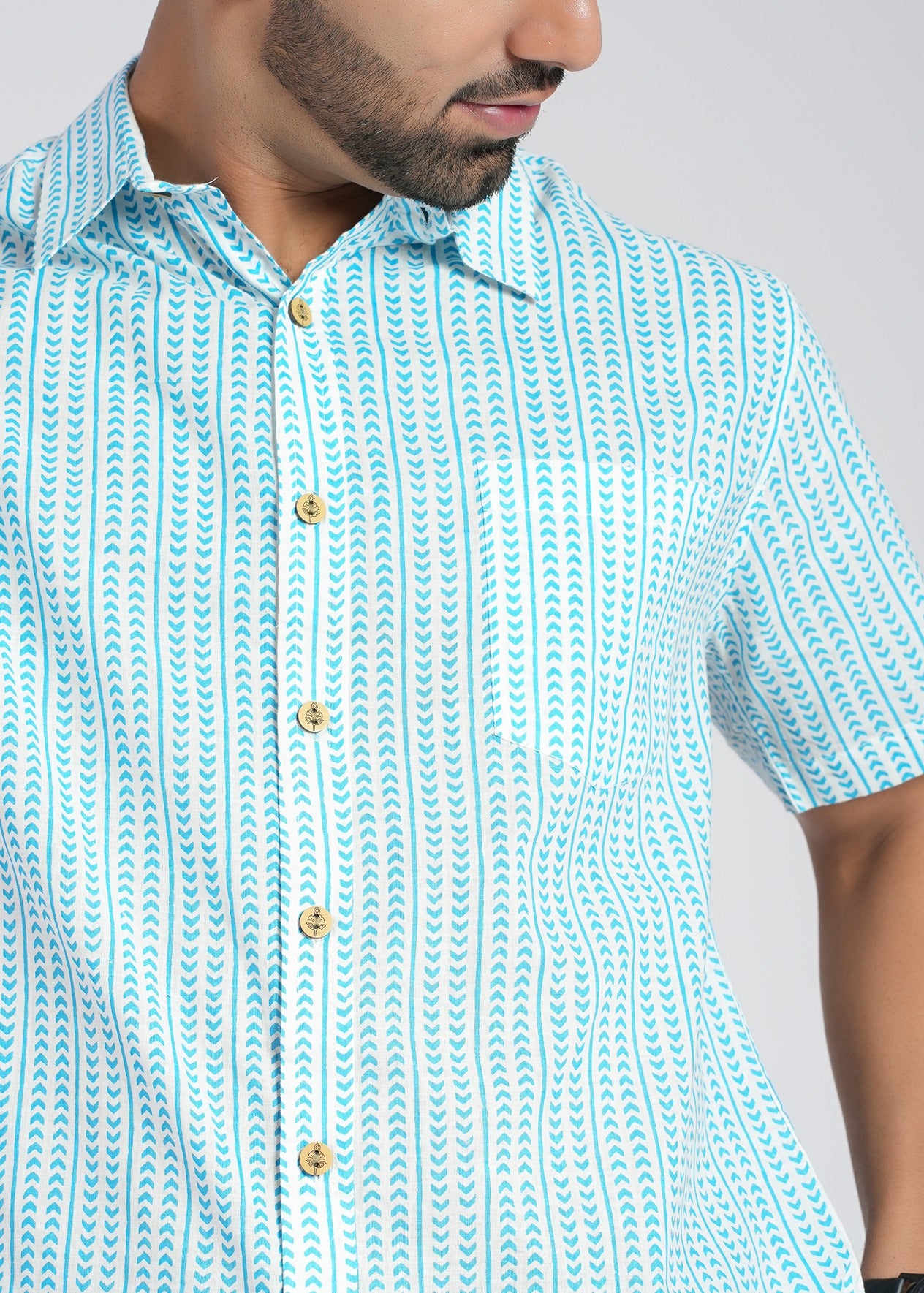 Cotton Printed Half Sleeve Shirt