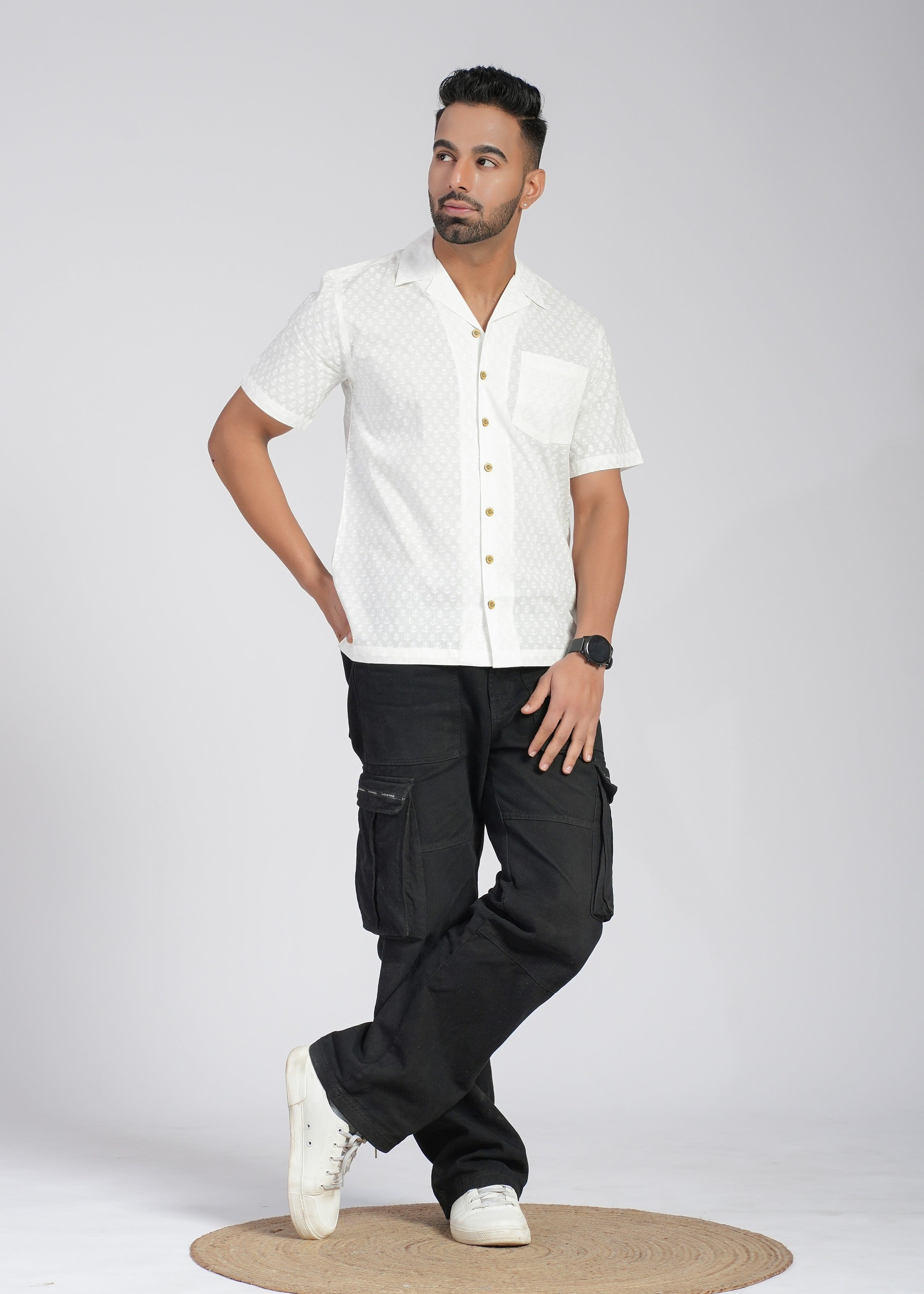 Cotton Printed Half Sleeve Shirt