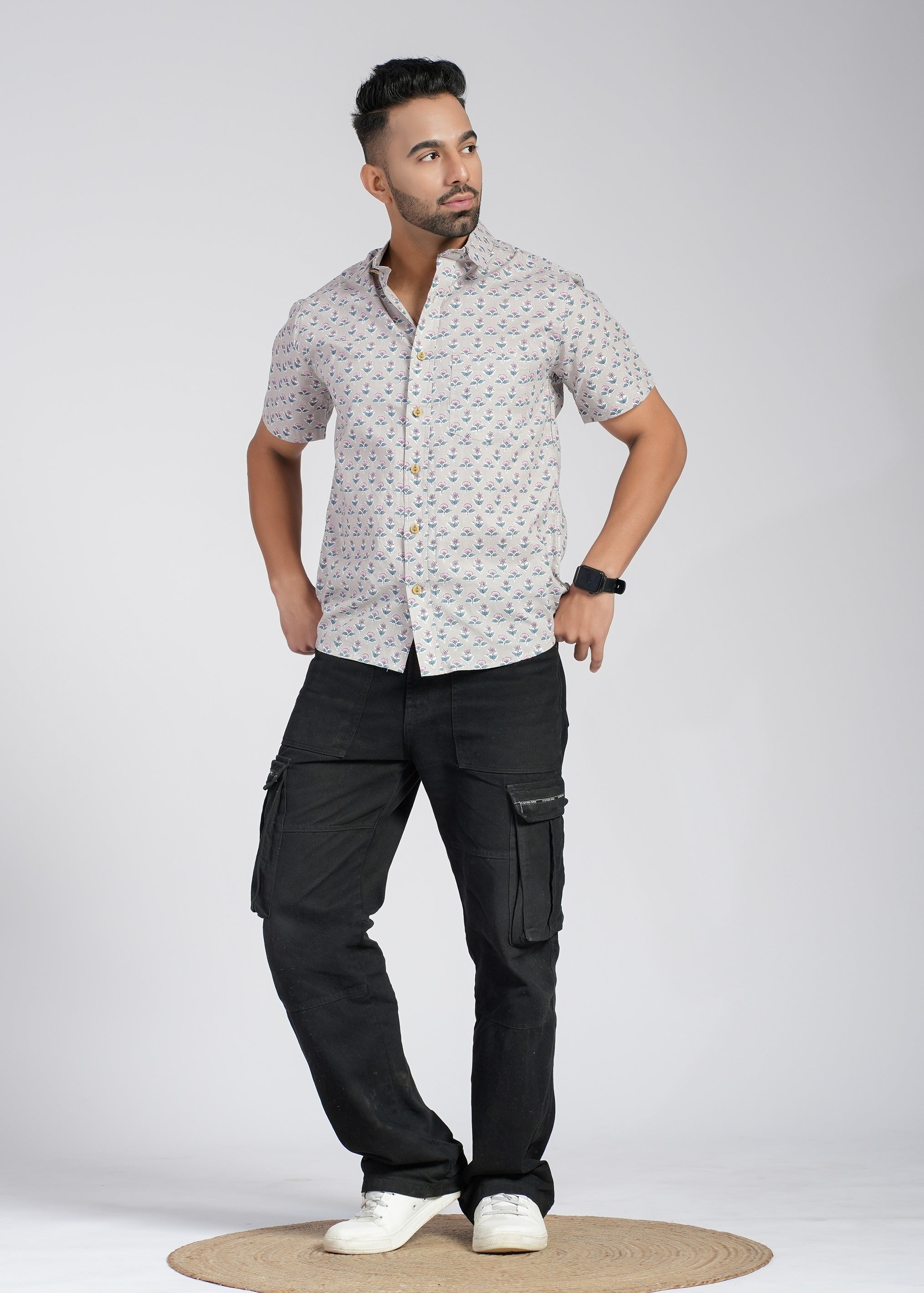 Cotton Printed Half Sleeve Shirt