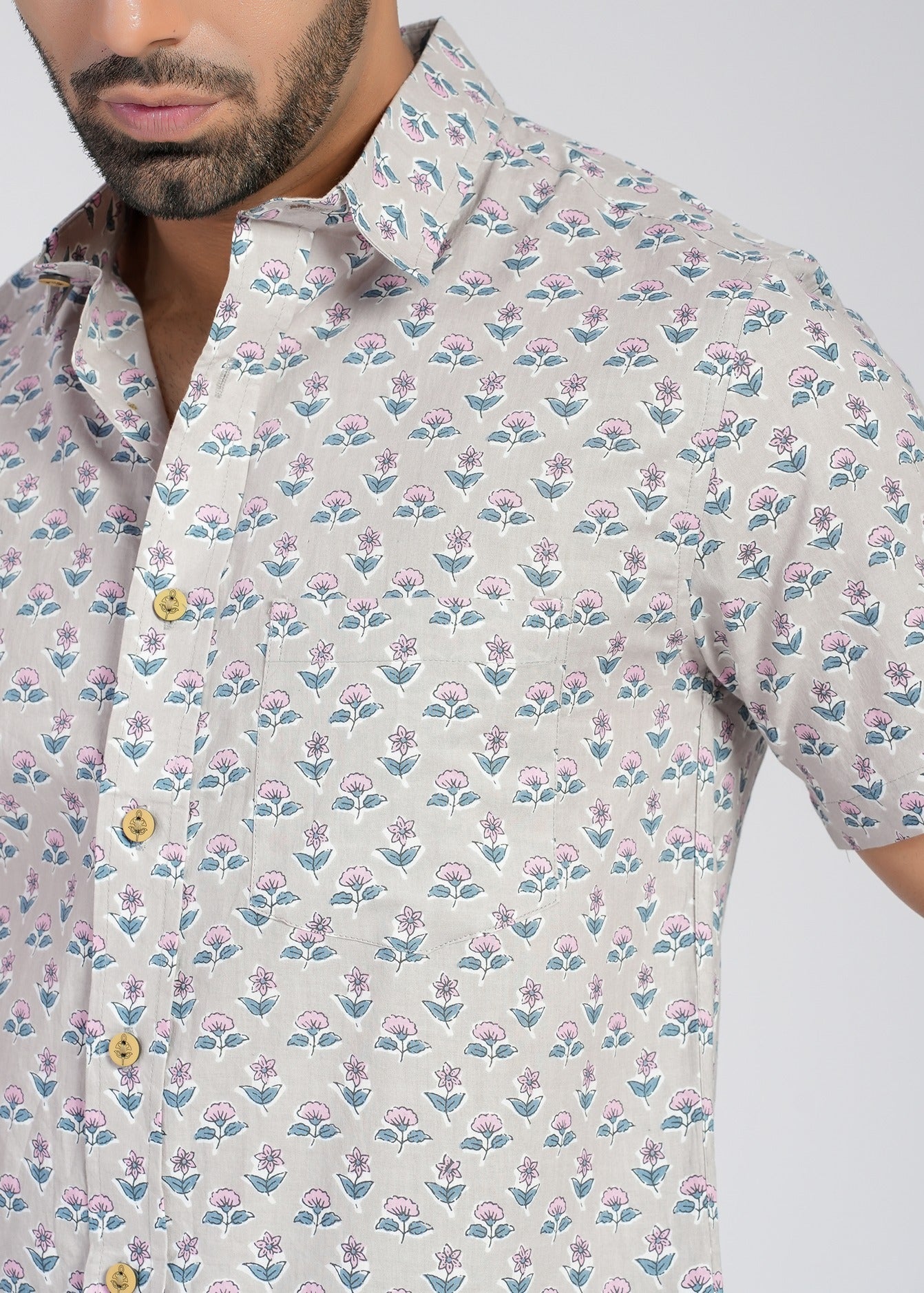 Cotton Printed Half Sleeve Shirt