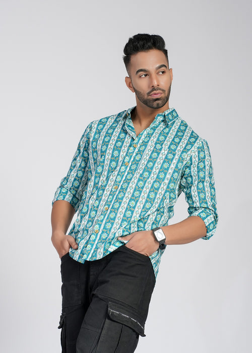 Cotton Printed Full Sleeve Shirt