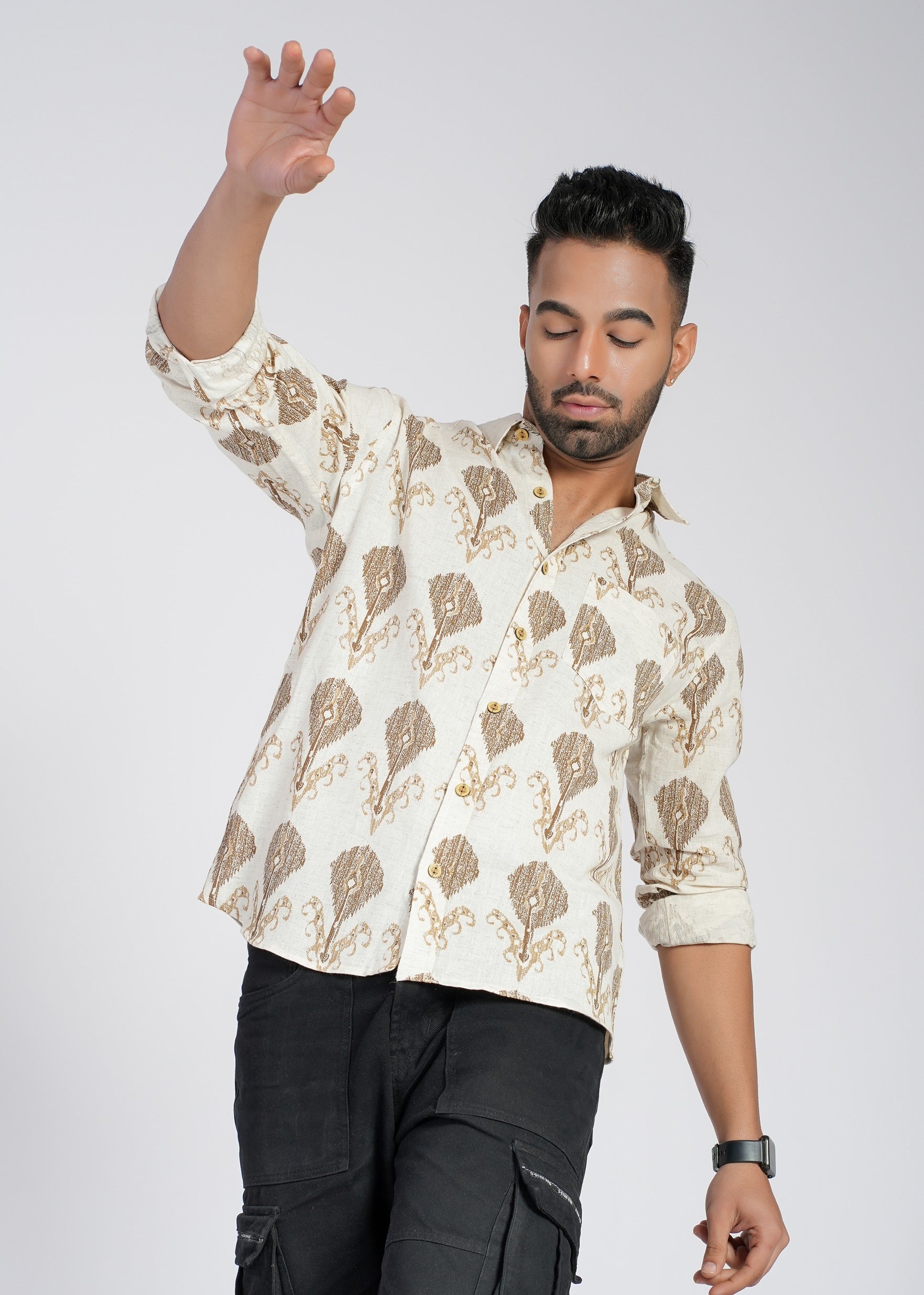 Cotton Printed Full Sleeve Shirt