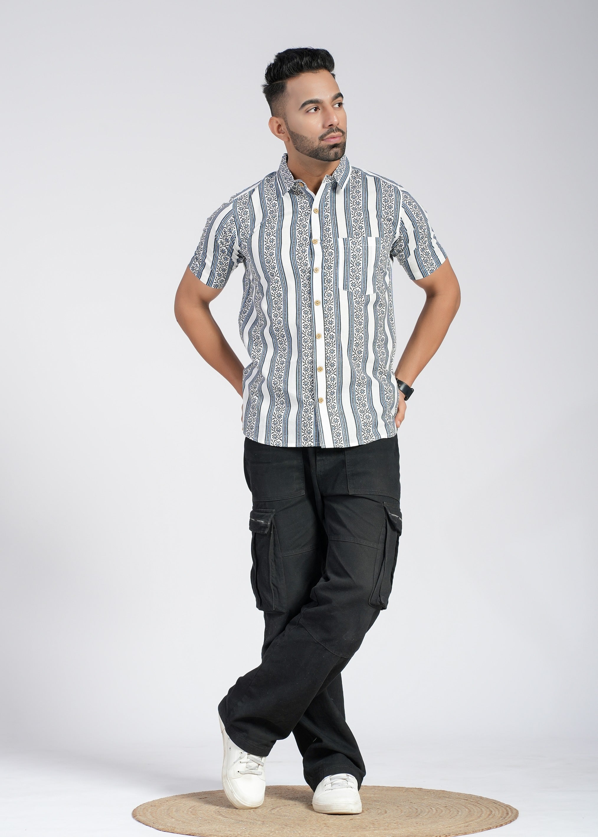 Cotton Printed Half Sleeve Shirt