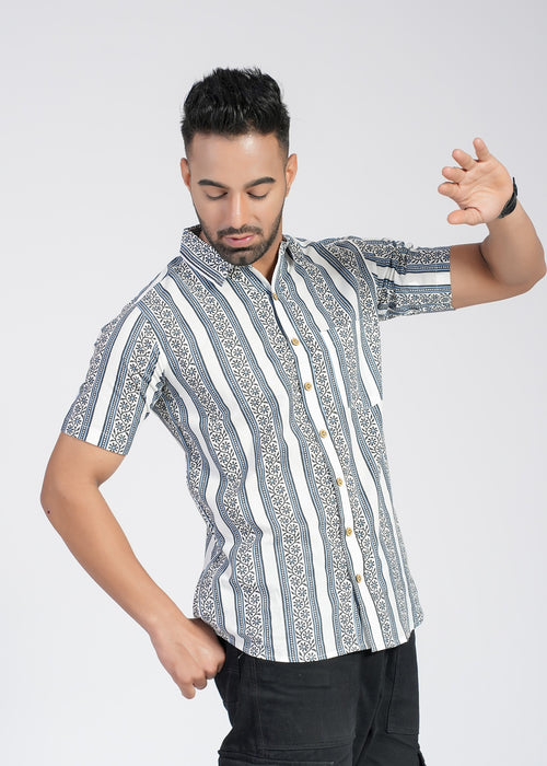 Cotton Printed Half Sleeve Shirt