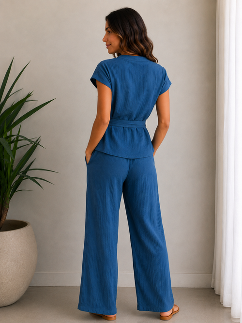 Serenity Double Gauze Wrap Co-ord Set