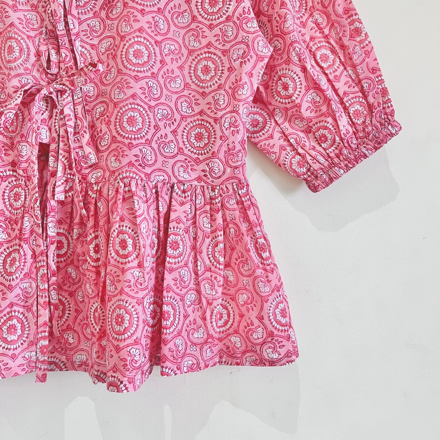 Block Printed Cotton Short Top