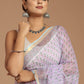 Lavender Dreams: Bute Print Kota Doria Saree