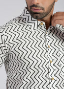 Cotton Printed Half Sleeve Shirt