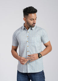 Cotton Printed Half Sleeve Shirt