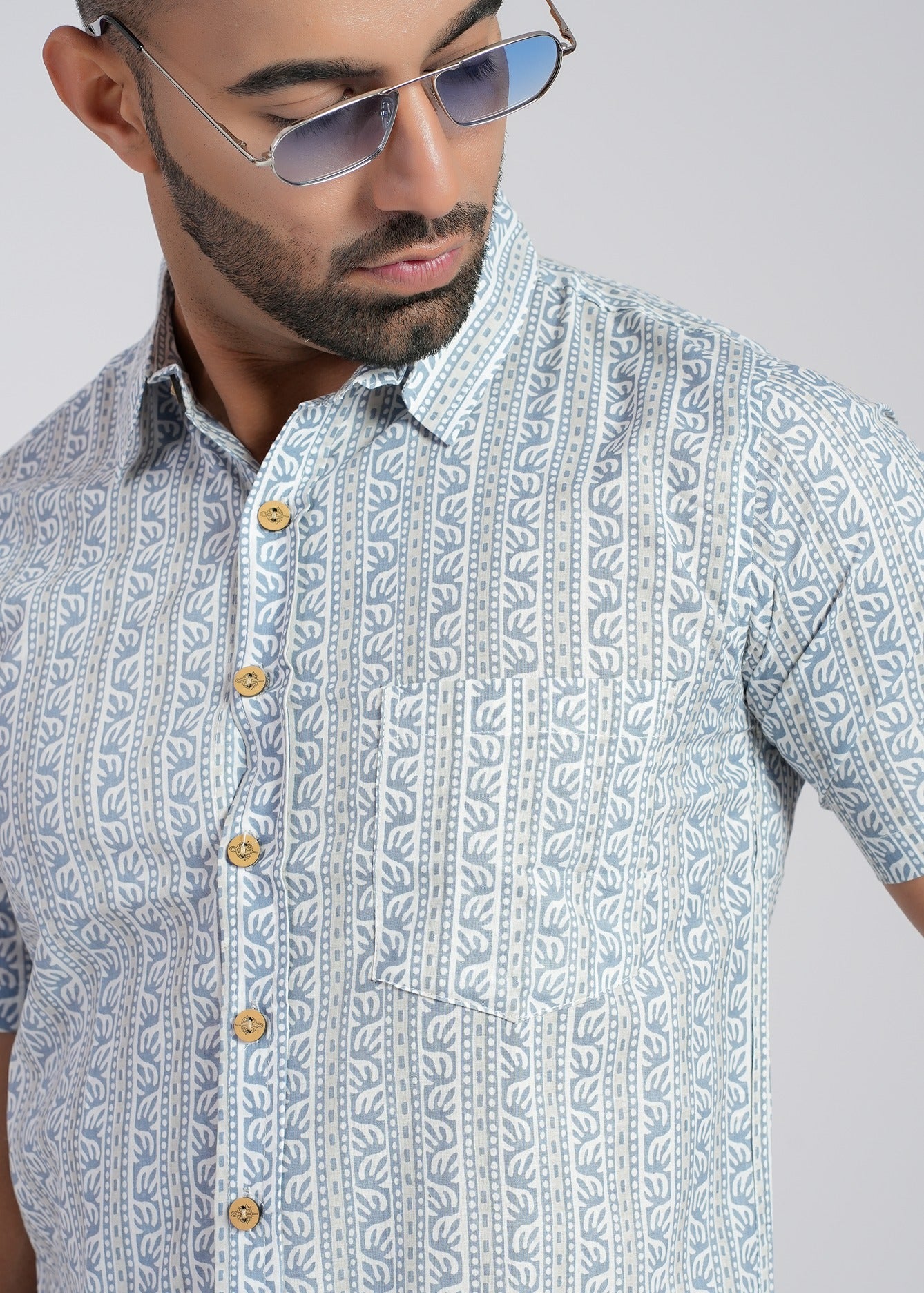 Cotton Printed Half Sleeve Shirt