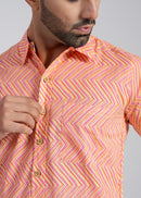 Cotton Printed Half Sleeve Shirt