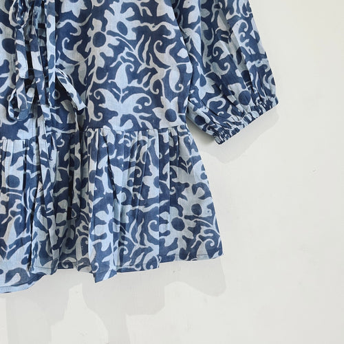 Block Printed Cotton Short Top