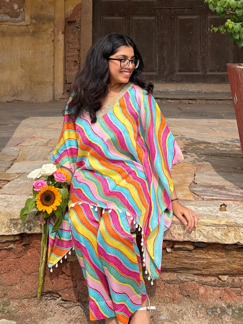 Rangrez Rainbow Kaftan Set