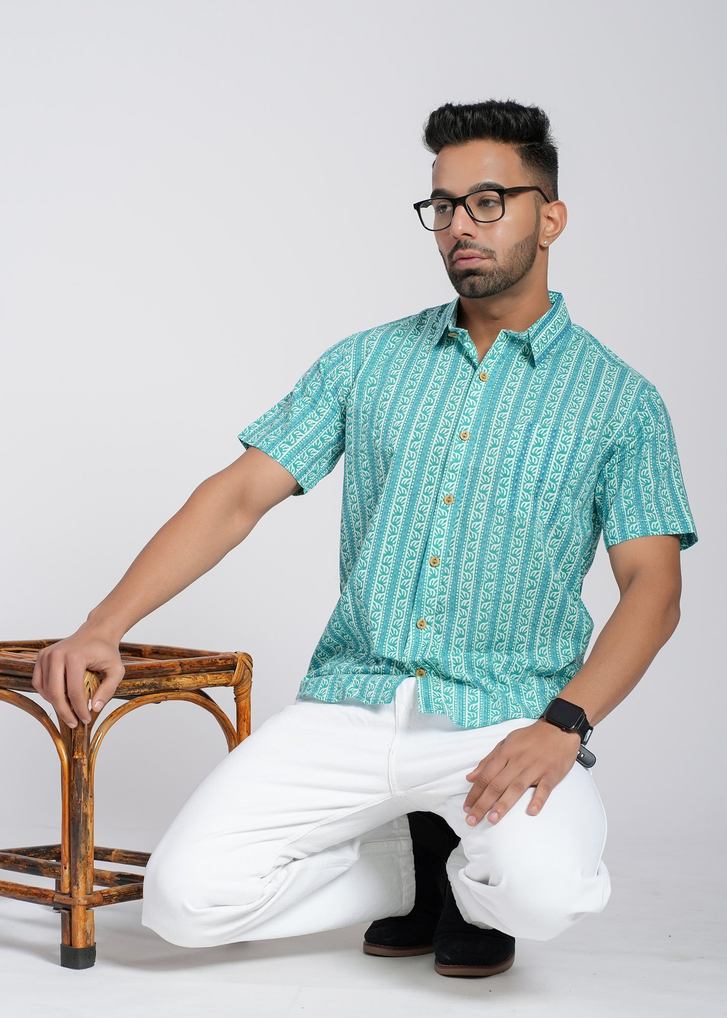 Cotton Printed Half Sleeve Shirt