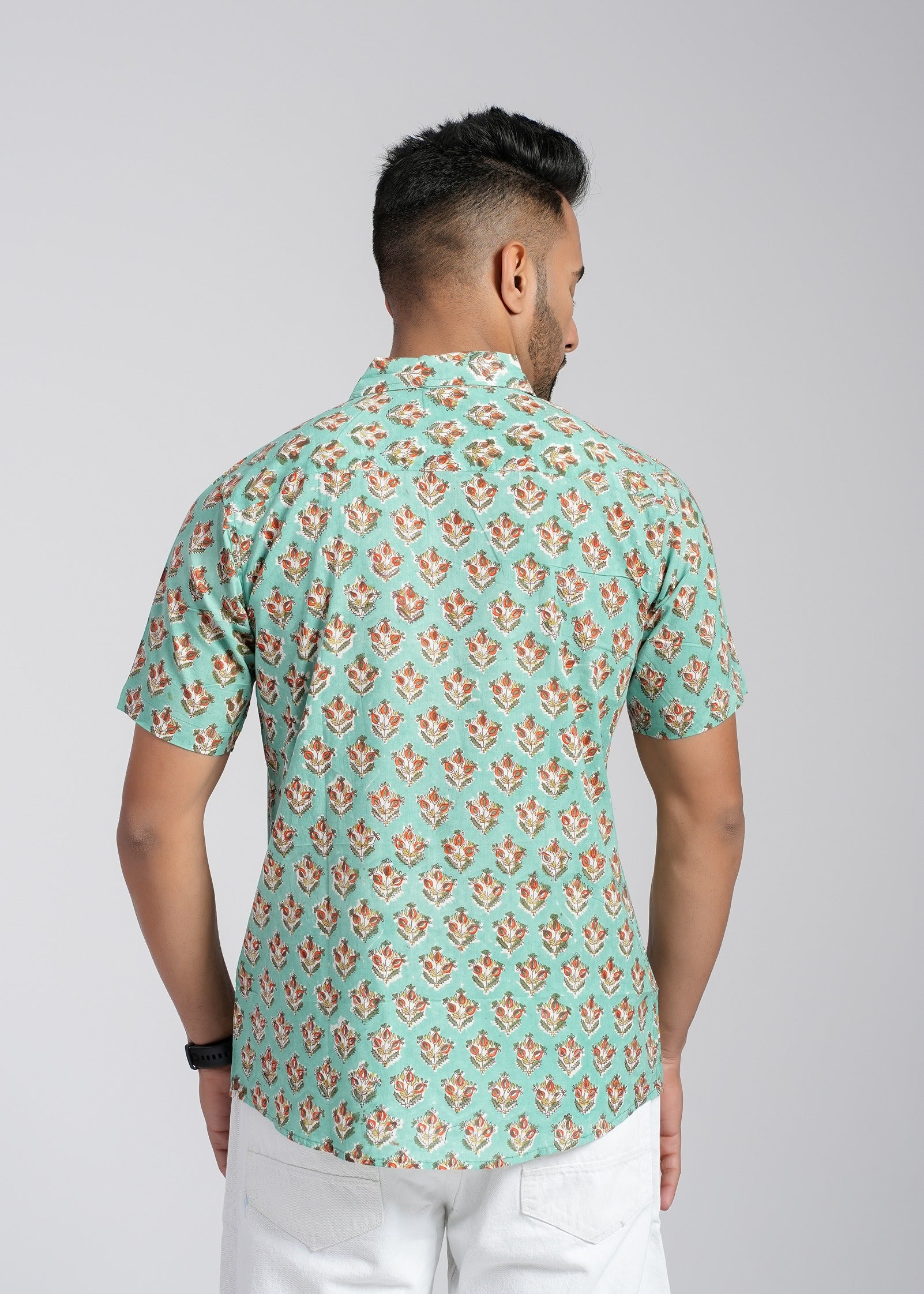 Cotton Printed Half Sleeve Shirt