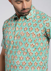 Cotton Printed Half Sleeve Shirt