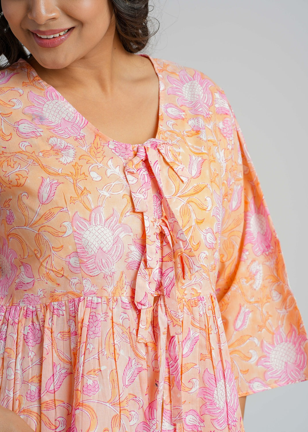 Block Printed Cotton Short Top