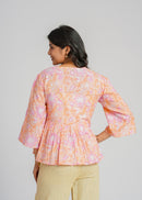 Block Printed Cotton Short Top