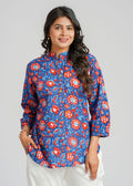 Block Printed Cotton Short Kurti