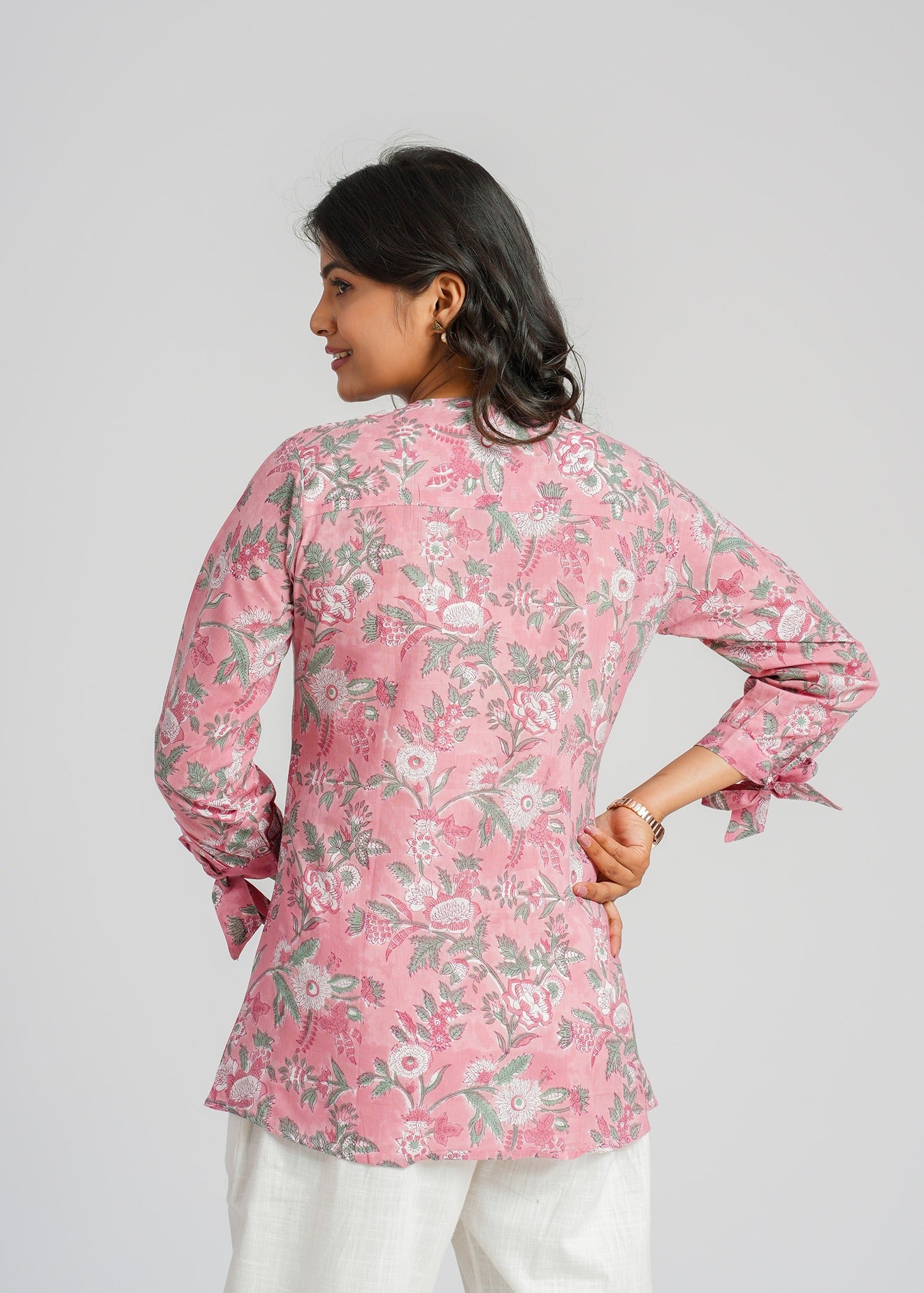 Blush Block Printed Short Top
