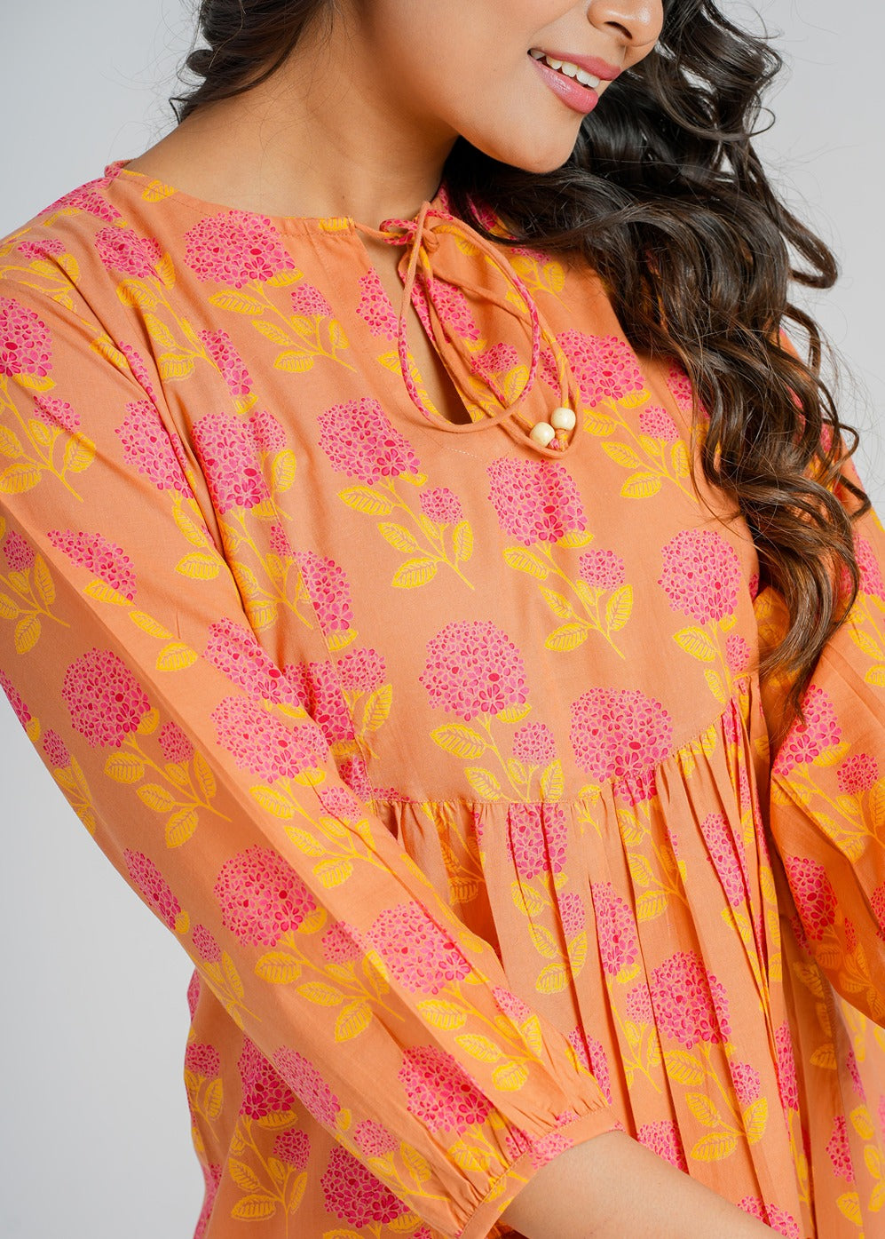 Block Printed Cotton Short Top