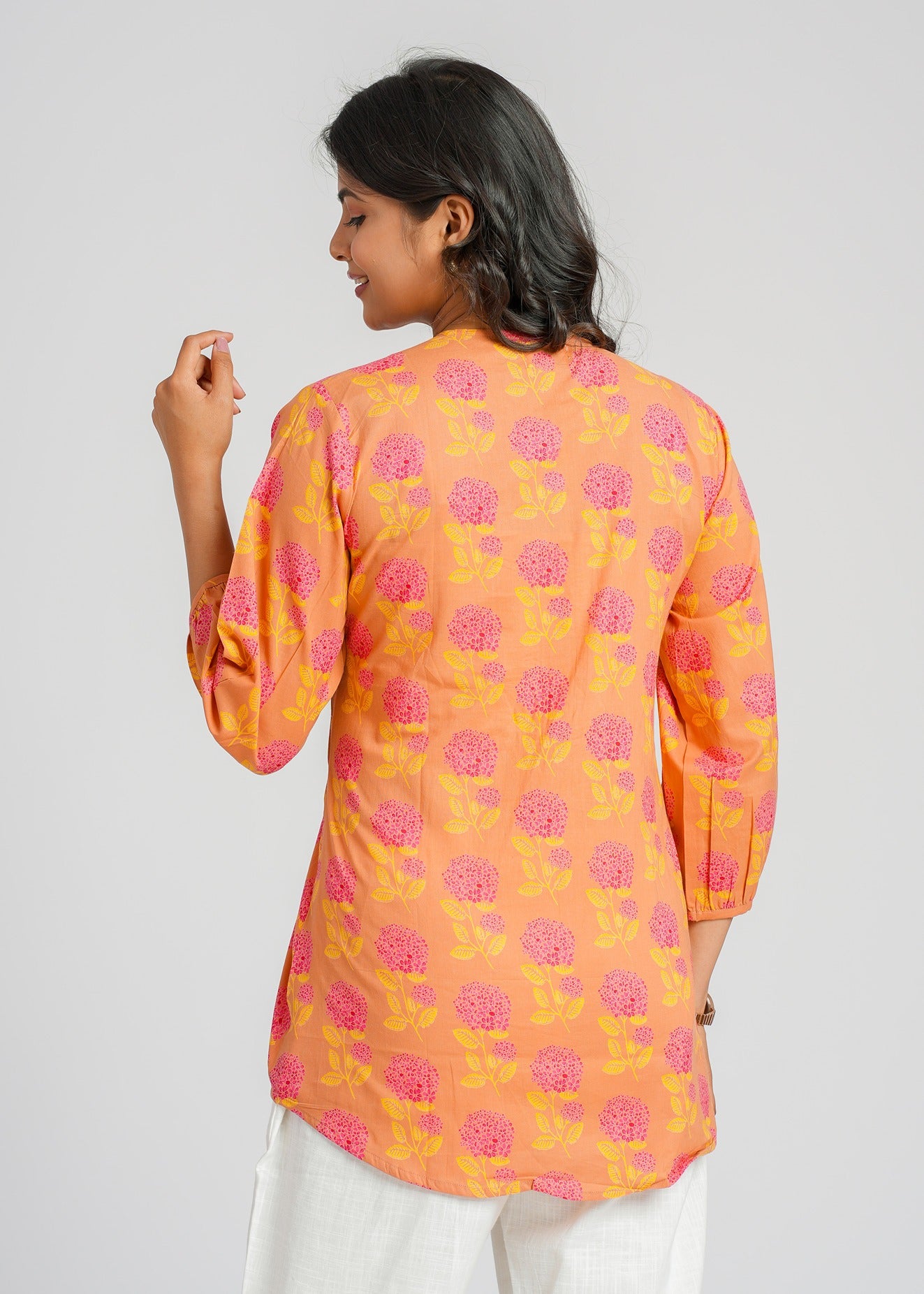 Amber Block Printed Short Top