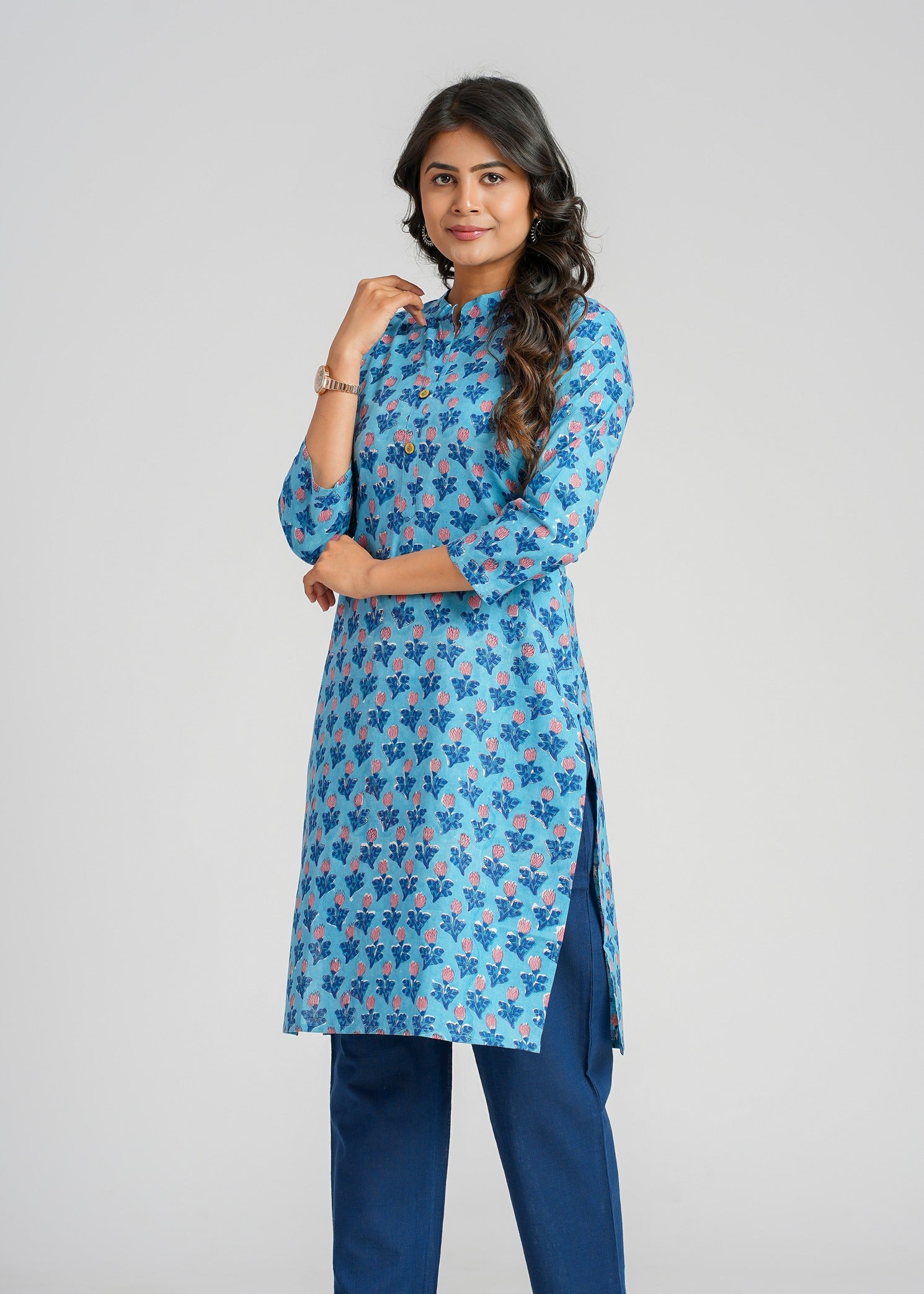 Cotton Block Printed Kurta