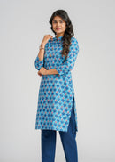 Cotton Block Printed Kurta