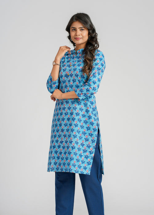 Cotton Block Printed Kurta