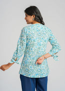 Block Printed Cotton Short Top
