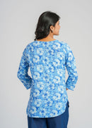 Block Printed Cotton Short Kurti