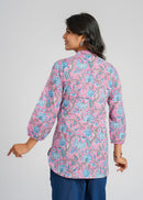 Block Printed Cotton Short Kurti