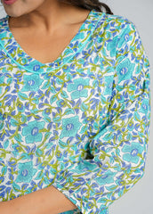 Block Printed Short Kurti