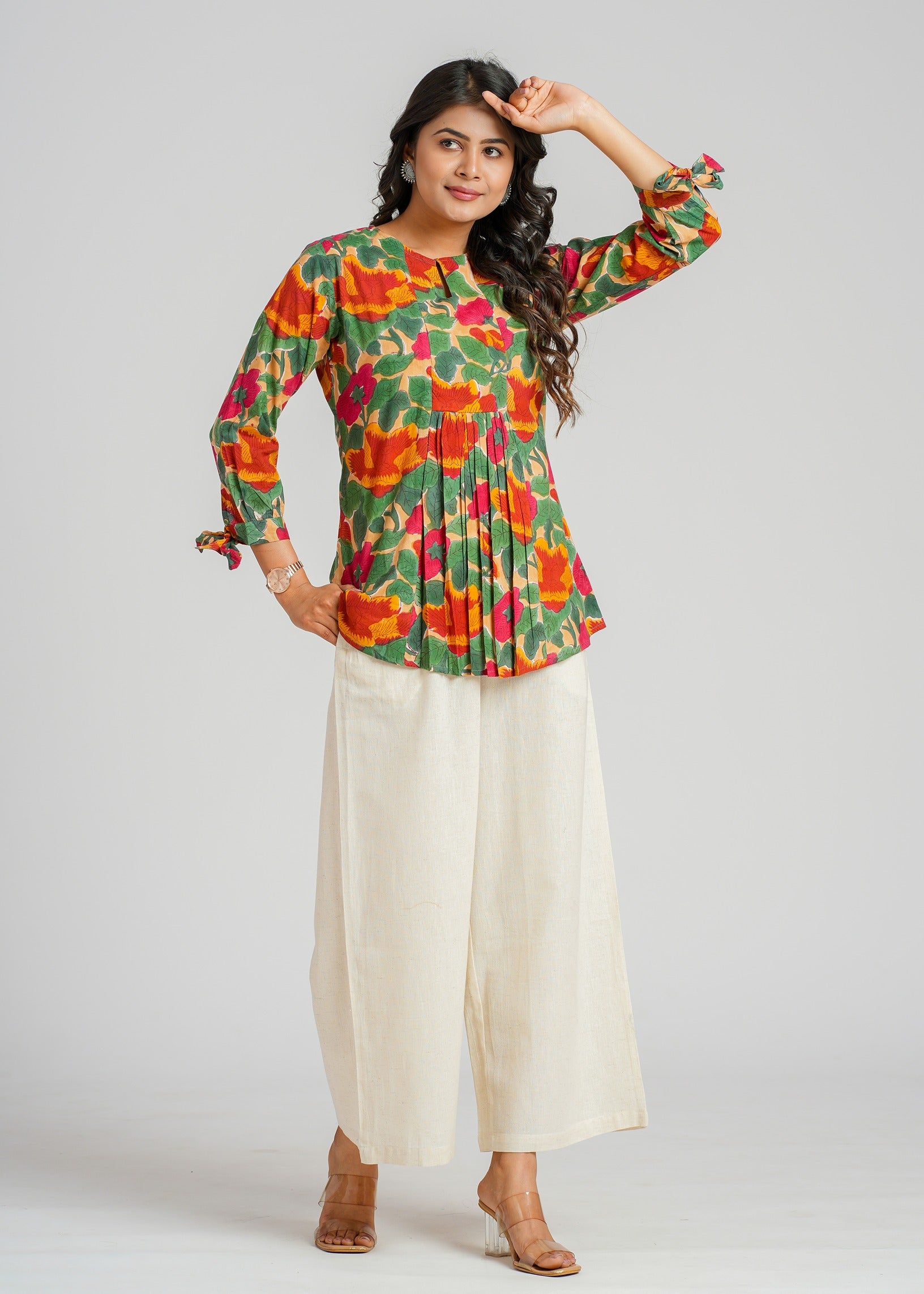 Ember Block Printed Short Top