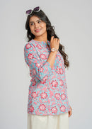 Block Printed Cotton Short Top