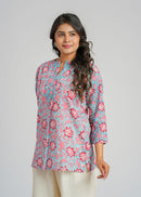 Block Printed Cotton Short Top