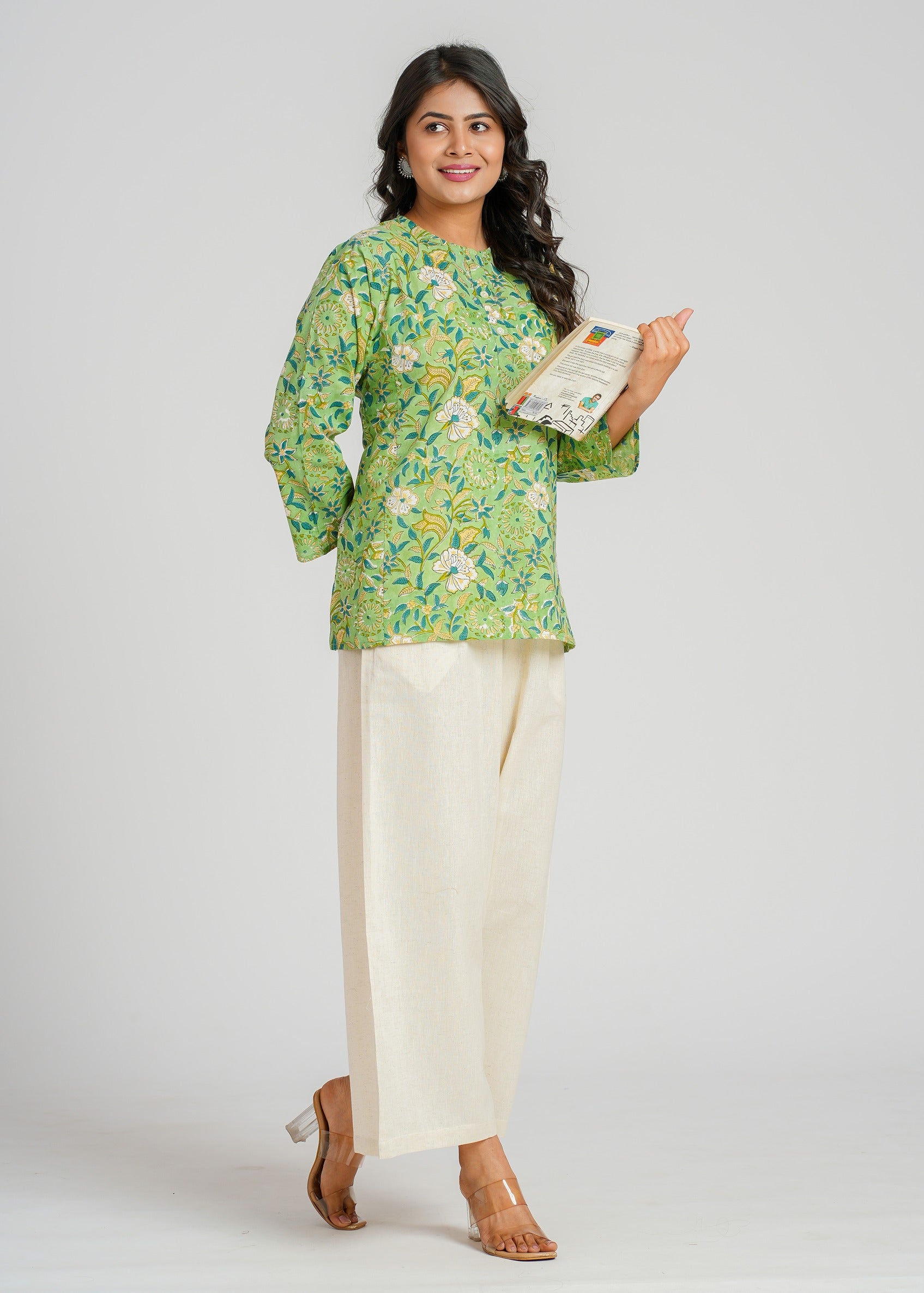 Wildflower Block Printed Short Kurti