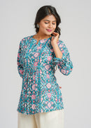 Block Printed Cotton Short Top