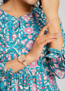 Block Printed Cotton Short Top