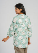 Block Printed Cotton Short Top