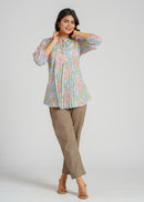 Block Printed Cotton Short Top