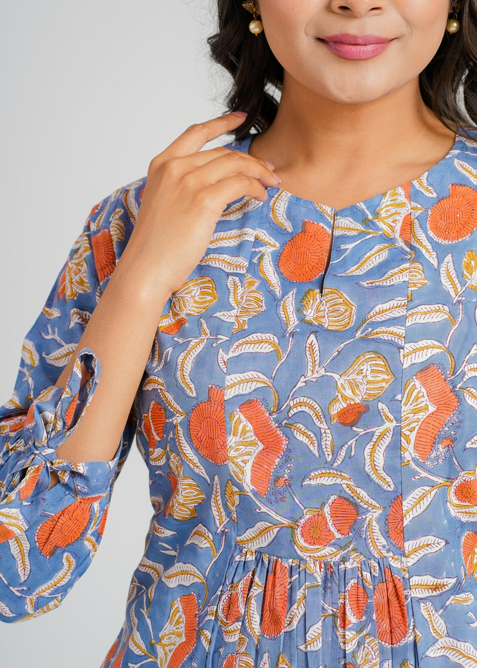 Bluebell Block Printed Short Top