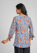 Block Printed Cotton Short Top