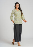 Block Printed Cotton Short Kurti