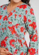 Block Printed Cotton Short Kurti