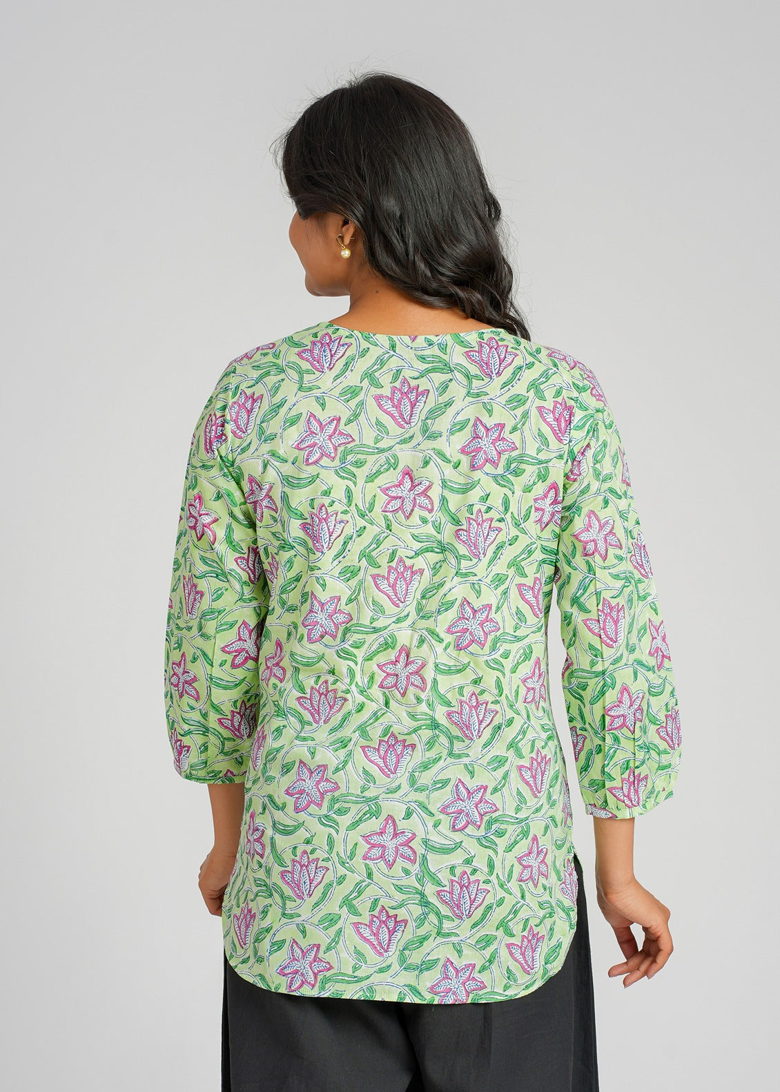 Tulsi Block Printed Short Kurti