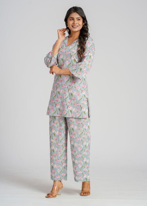 Pastel Garden Cotton Co-Ord set
