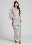 Pastel Garden Cotton Co-Ord set