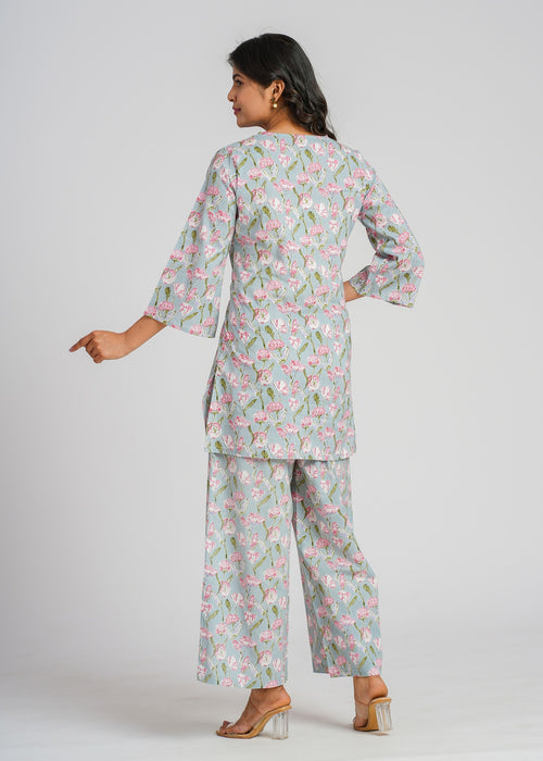 Pastel Garden Cotton Co-Ord set