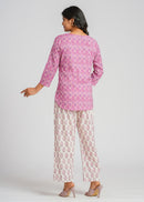 Violet Mirage Cotton Printed Cotton Co-Ord set